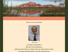 Tablet Screenshot of beyondhealingjohnlucas.com